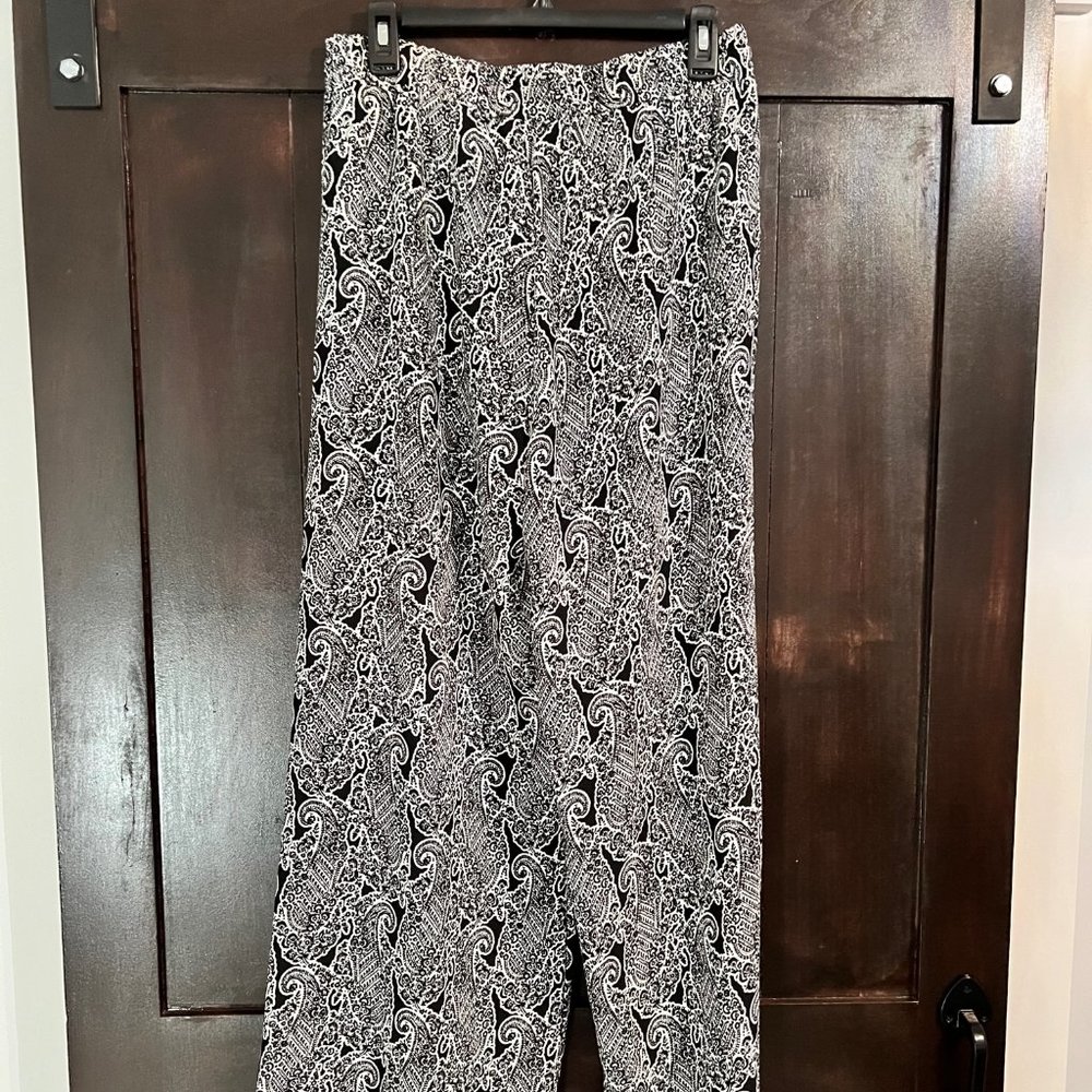 New Directions Print Palazzo Pants